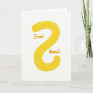 Carte de vœux Send Noods Pun