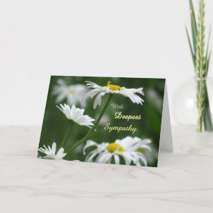 Carte de voeux Serene White Flowers Sympathy
