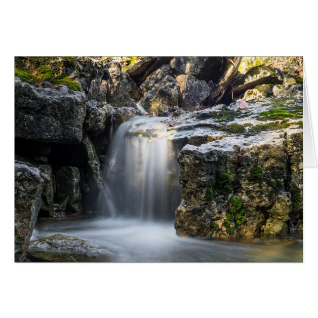 Carte de voeux Serenity Spa Falls (Devant horizontal)