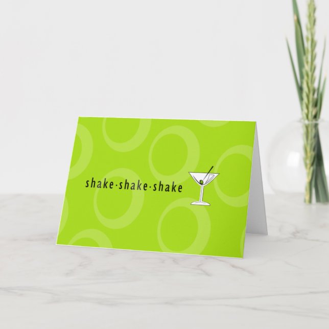 Carte de voeux "Shake Shake Shake" Martini (Devant)
