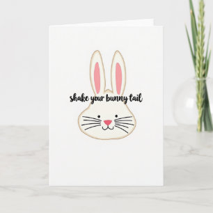 Carte de vœux Shake Tail de lapin