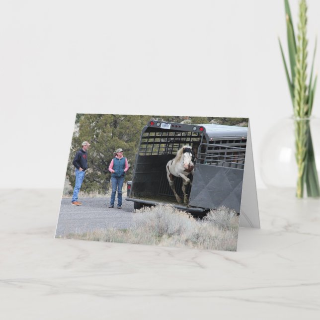 Carte de voeux Shaman Jumping to Freedom 5x7 (Devant)