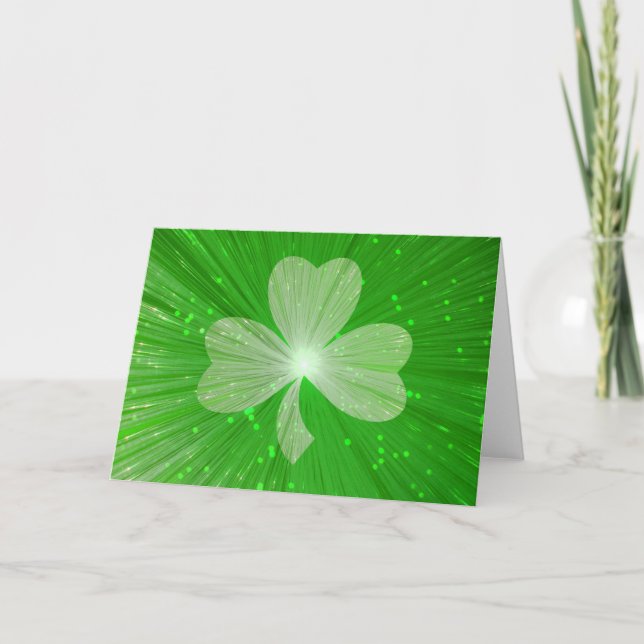 Carte de voeux shamrock (Devant)
