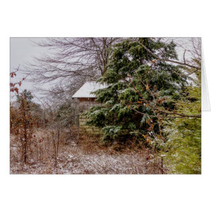 Carte de voeux Shed Abandonné