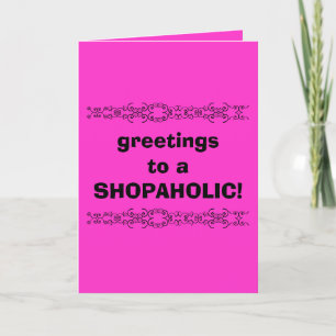 carte de voeux shopaholic