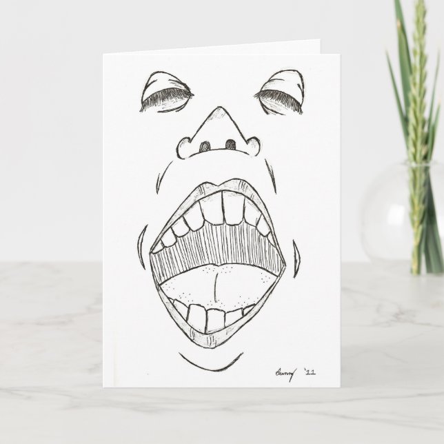 Carte de voeux "Shout" (Devant)