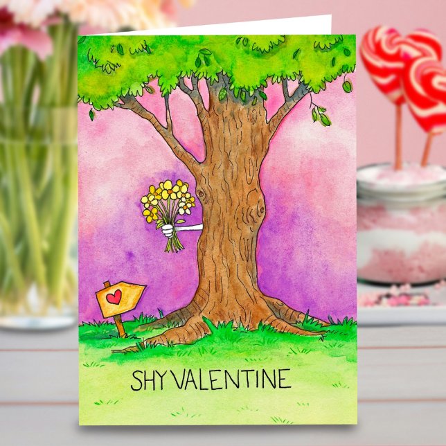 Carte de voeux Shy Valentine par Nicole Janes (Créateur téléchargé)