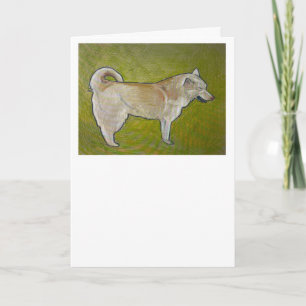 Carte de voeux Sibérienne Huskie
