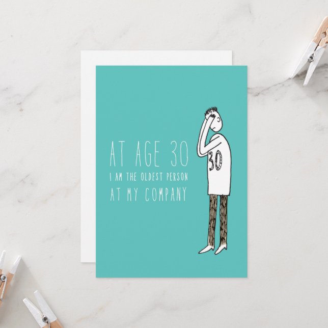 Carte de voeux Silicon Valley : 30 ans (Devant/Arrière en situation)