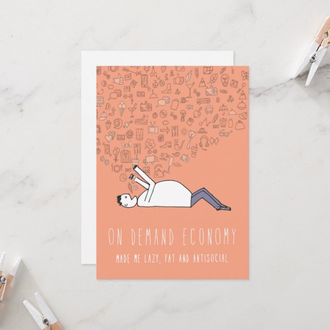 Carte de voeux Silicon Valley seulement : à la dem (Devant/Arrière en situation)