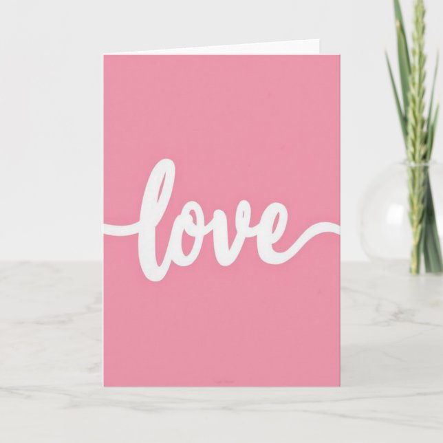 Carte de vœux Simple Amour (Devant)