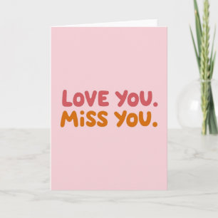 Carte de vœux Simple Amour Tu Me Manques