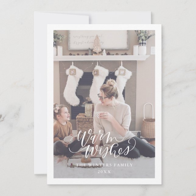 Carte de vœux simple de Noël pour un Joyeux Noël (Devant)