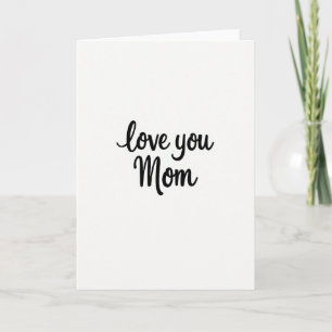 Carte de vœux simple « Je t'aime maman »