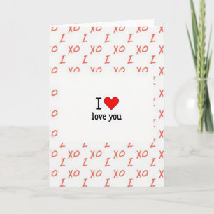 Carte de vœux simple pour dire je t'aime