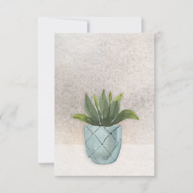 Carte de voeux simple vierge de la maison (Devant)