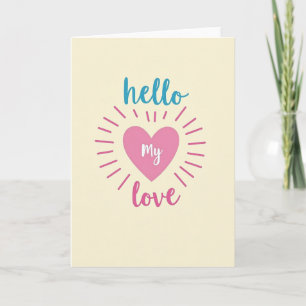 Carte de vœux sincère Mon amour