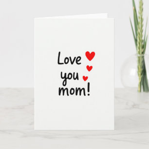 Carte de vœux sincères pour maman