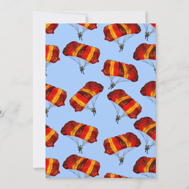 Carte de voeux Skydiving (Devant)