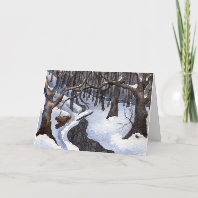 Carte de voeux Snow-scape (Devant)