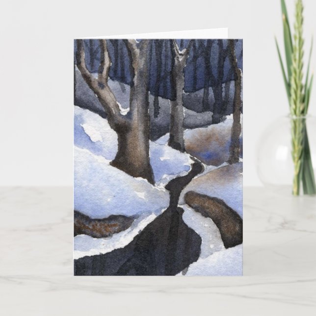 Carte de voeux Snow-scape (Devant)