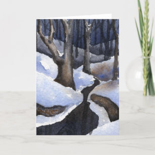 Carte de voeux Snow-scape