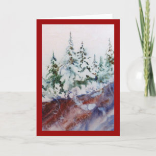 Carte de voeux Snow-scape