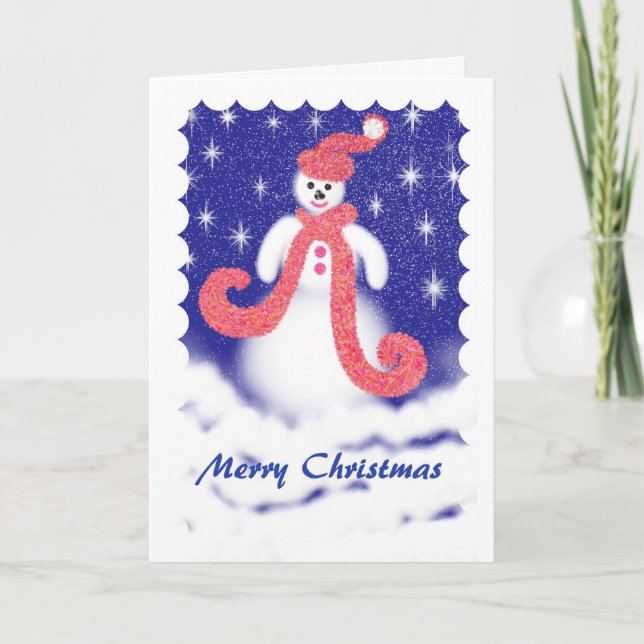 Carte de voeux Snowman (Devant)