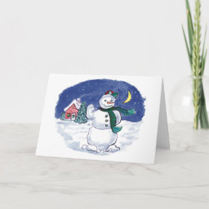 Carte de voeux Snowman