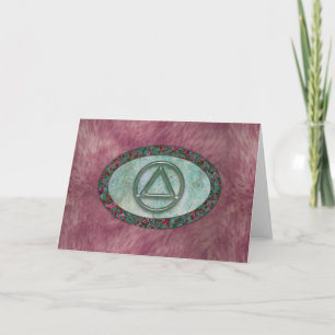 Carte de voeux Sober Sobriety Recovery