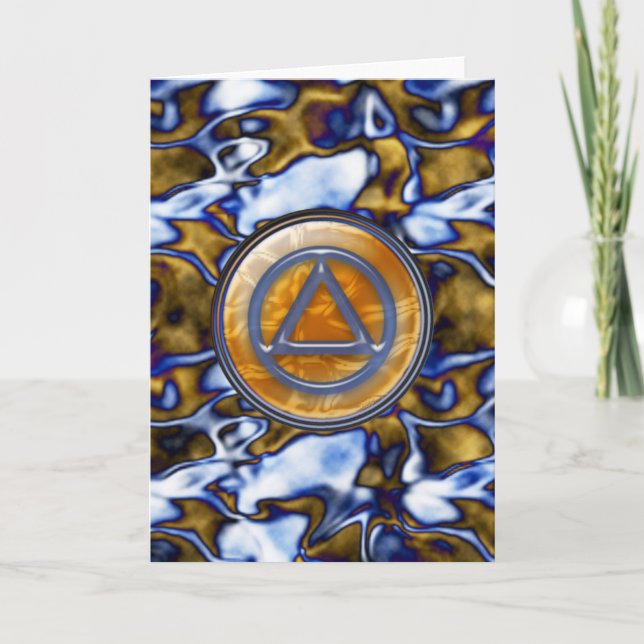 Carte de voeux Sober Sobriety Recovery (Devant)