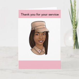 Carte de voeux SoldierGirl