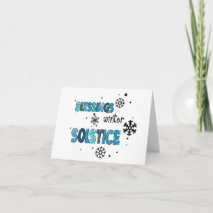 Carte de voeux Solstice d'hiver