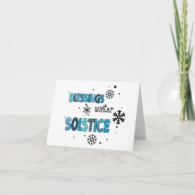 Carte de voeux Solstice d'hiver (Devant)