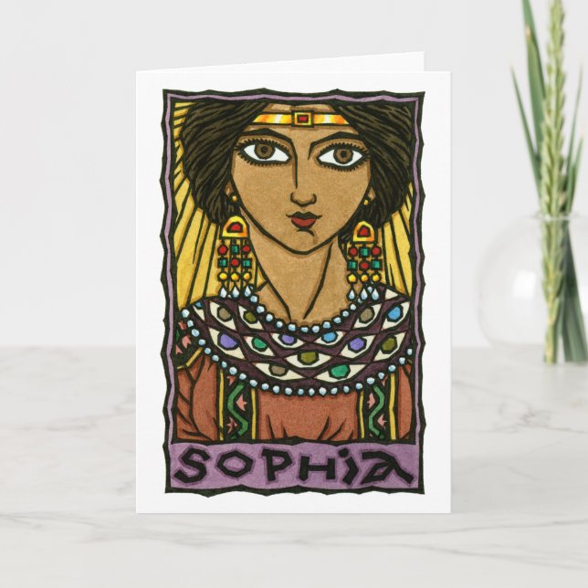 Carte de voeux Sophia (Devant)