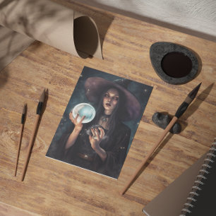 Carte de vœux Sorcière Hilde Blank