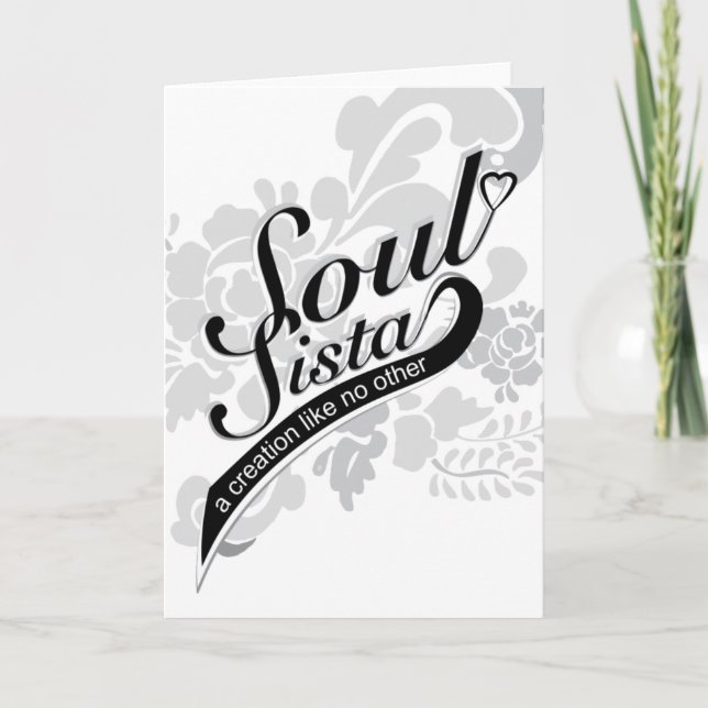 Carte de voeux Soul Sista (Devant)