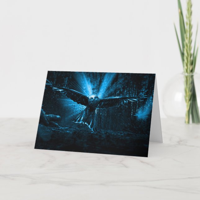 Carte de voeux Spirit Owl Pagan (Devant)