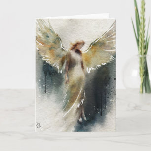 Carte de voeux spirituelle Design, Aquarelle Angel