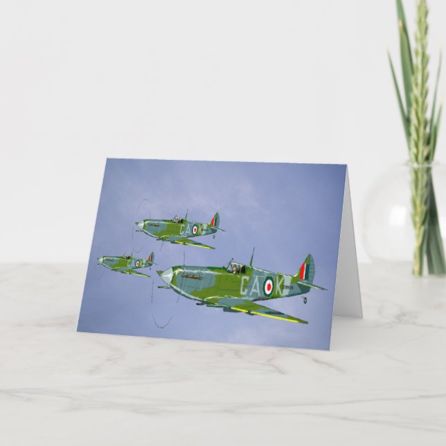 Carte de voeux Spitfire (Devant)