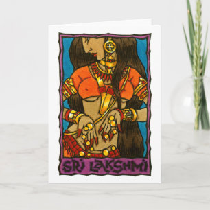 Carte de voeux Sri Lakshmi