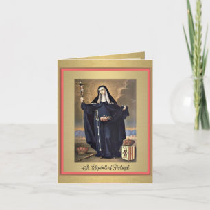 Carte de voeux St. Elizabeth du Portugal