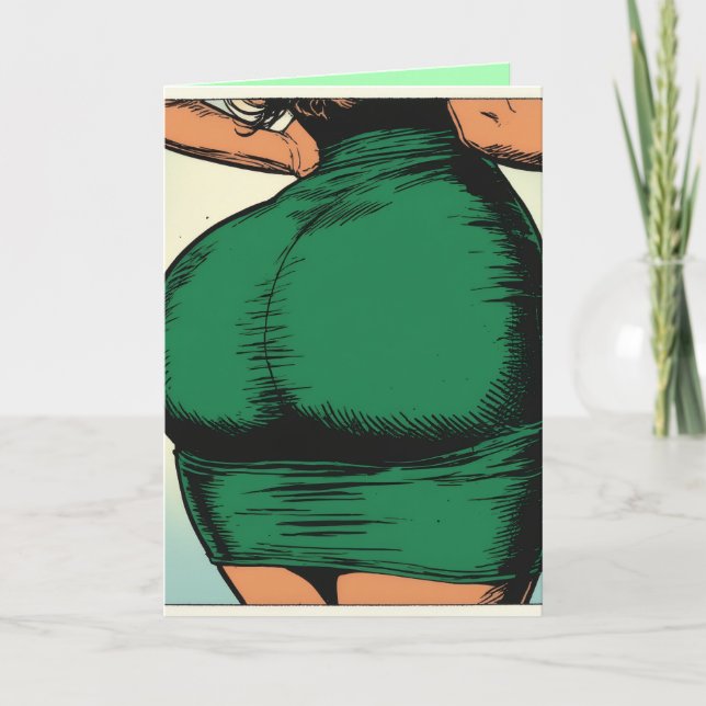 CARTE DE VOEUX ST PATRICK, FOUETTEZ-MOI JE SUIS IR (Devant)