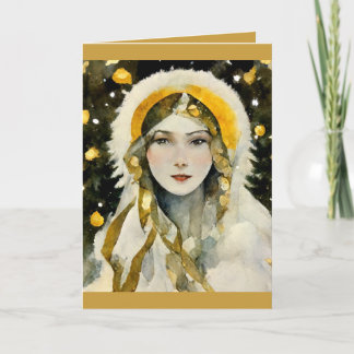 Carte de vœux standard pliée 13 x 18 cm