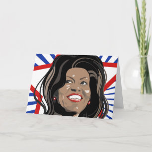 Carte de voeux Star Michelle Obama