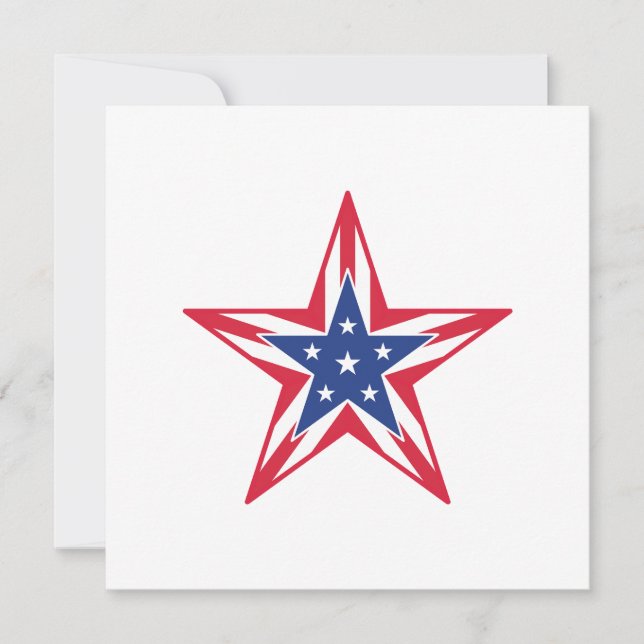 Carte de voeux Star of Freedom personnalisable (Devant)
