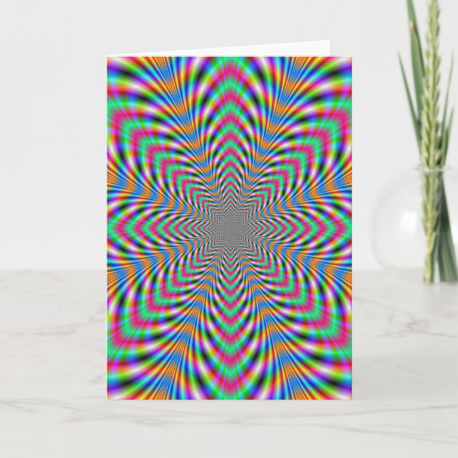 Carte de voeux Star Psychedelic (Devant)