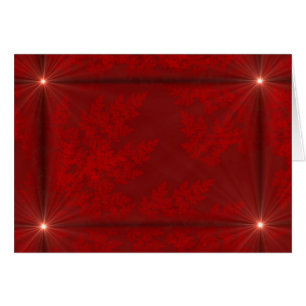 Carte de vœux Starbursts Velvet Rouge
