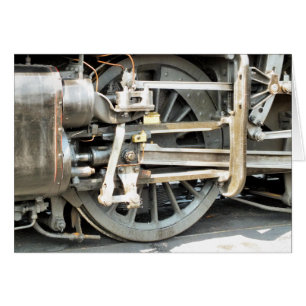 Carte de voeux STEAM TRAIN