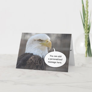 Carte de voeux Stern Bald Eagle